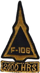 2d Fighter-Interceptor Training Squadron F-106 2000 Hours
Aircraft patch is US made, tab is Korean. As worn.
