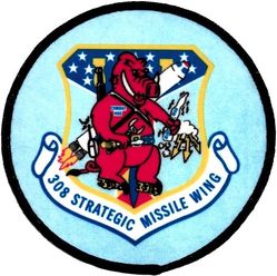 308th Strategic Missile Wing (ICBM-Titan) Morale
Silkscreened patch.

