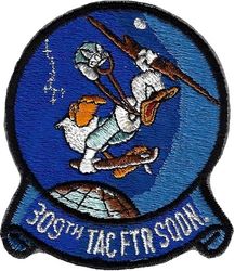 309th Tactical Fighter Squadron
Mid 60s era, only 2 blues used versus later 3, and brown bolt.
