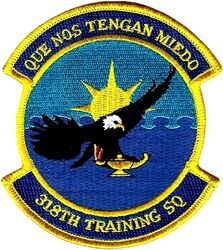 318th Training Squadron
The 318th Training Squadron (318 TRS), part of the Inter-American Air Forces Academy (IAAFA) at Joint Base San Antonio-Lackland, Texas, specializes in technical training, including aircraft maintenance. 
