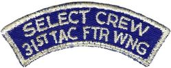 31st Tactical Fighter Wing Select Crew
Early/mid 1960s era.

