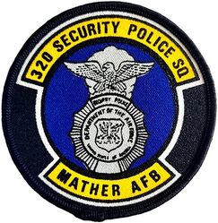 320th Security Police Squadron
Silkscreen patch.
