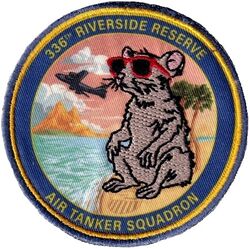 336th Air Refueling Squadron Morale
Embroidered on silkscreen background.
