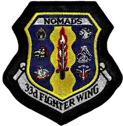 33d Fighter Wing Gaggle
Sewn into leather.
