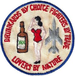 34th Tactical Fighter Squadron F-105 Morale
Design used by several F-105 units. Japan made.
