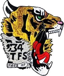 34th Tactical Fighter Squadron Tiger Forward Air Controller
Back patch, copied from 53 TFS Mission Ready patch. Tiger 07 is crew number. Thai made.
