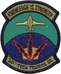 34th Technical Training Squadron
On twill.
Keywords: subdued