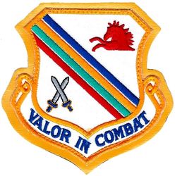 354th Fighter Wing
Sewn to leather, Korean made.
