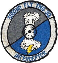 3552d Flying Training Squadron (Interceptor)
F-94 and later F-89 aircraft before being redesignated a CCTS. Japan made.
