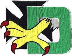 355th Tactical Fighter Squadron D Flight
German made during Hahn Deployment in 1961. Back patch.
