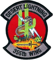 355th Wing Desert Lightning
Worn by wing staff members.
