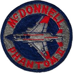 356th Tactical Fighter Squadron F-4
Done in dark silver tinsel thread as used by this unit. Japan made. 
