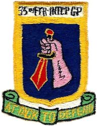 35th Fighter-Interceptor Group
Hat/scarf patch, Japan made.
