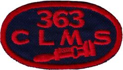 363d Consolidated Aircraft Maintenance Squadron
Unique designation used late 50s to early 60s. Hat patch.
