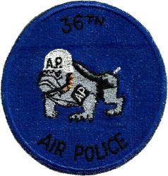 36th Air Police Squadron
German made.
