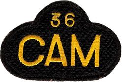 36th Consolidated Aircraft Maintenance Squadron 
Hat patch, German made.
