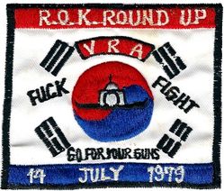 36th Tactical Fighter Squadron Round Up 1979
VRA= Ville Runner's Association, founded to promote camaraderie within the 36 TFS. Korean made.
