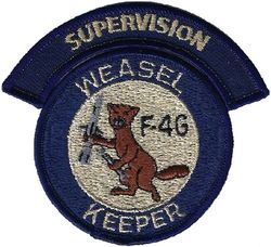 37th Aircraft Generation Squadron F-4G Maintenance Supervision
Separate tab added for each position within the 37th AMU.
Keywords: subdued