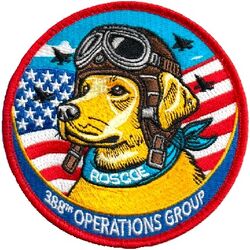 388th Operations Group Morale
Roscoe was the official mascot dog of the 388th Tactical Fighter Wing at Korat Royal Thai Air Force Base during the Vietnam War, a beloved and honorary member of the wing who attended briefings and received full military honors upon his death in 1975.
