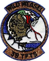 39th Tactical Fighter Training Squadron
Cobra has lighter gold tinsel, border uses darker gold. 

