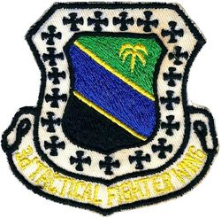 3d Tactical Fighter Wing
Note palm tree in place of authorized cactus. Origin/use is unknown. Philippine made.
