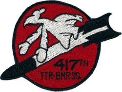 417th Fighter-Bomber Squadron
Fully embroidered, German made. 
