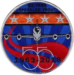 418th Flight Test Squadron KC-135 Speckled Trout 55 Anniversary
Speckled Trout is the official name of a combined SAF/CSAF support mission and concurrent test mission. The current KC-135R Speckled Trout also supports additional tests and air refueling requirements that the C-135C could not.
