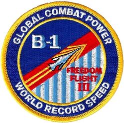 419th Flight Test Squadron B-1B Freedom Flight III
Flown in October of 2003.
