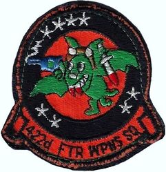 422d Fighter Weapons Squadron
Sewn to leather, as worn
