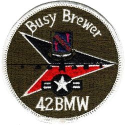 42d Bombardment Wing, Heavy Exercise BUSY BREWER
Deployed to RAF Fairford once or twice a year in the 1980s. This is a later 80s patch.
