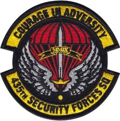 435th Security Forces Squadron
The 435th Security Forces Squadron is an airborne-capable United States Air Force Security Forces squadron.
