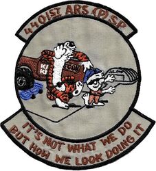 4401st Asset Reconstitution Squadron (Provisional) Security Police Flight
4401 ARS handled asset management, site accountability, and equipment tracking or drawdown associated with regional contingency infrastructure (such as Harvest Falcon pre-positioned resources). Saudi made.
Keywords: Desert,Calvin