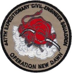 447th Expeditionary Civil Engineer Squadron Operation NEW DAWN 2010
Keywords: Desert