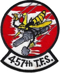 457th Tactical Fighter Squadron 
First TFS version, F-105 era, note all yellow body. Taiwan made.
