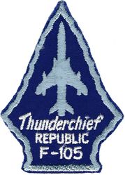 465th Tactical Fighter Squadron F-105
Light blue details, not the usual gray.
