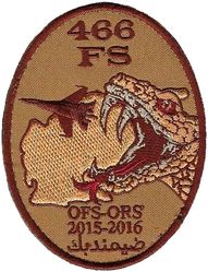 466th Fighter Squadron Operation FREEDOM'S SENTINEL and RESOLUTE SUPPORT 2015-2016
Afghan made.
Keywords: desert