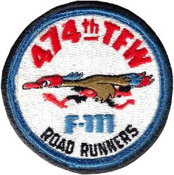 474th Tactical Fighter Wing F-111
Sewn to leather as worn.
