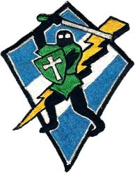 477th Fighter-Bomber Squadron and 477th Tactical Fighter Squadron
Unit activated in 1957. Design approved for 477 FBS in early 58. Became a TFS in July 58, and was renumbered the 481 TFS in Feb. 1959 when the 312 TFW became the 27 TFW. Japan made.
