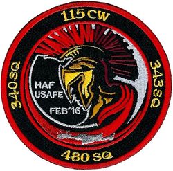 480th Fighter Squadron Souda Bay TDY 2016
Greek made for exercise, worn by all units.

