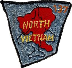 480th Tactical Fighter Squadron 137 Missions North Vietnam
Japan made, normal 100 removed and 137 added locally.
