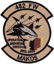 482d Fighter Wing Operation ENDURING FREEDOM 2013-2014
Afghan made.
Keywords: desert