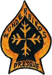 493d Tactical Fighter Squadron F-100 Close Air Support Demonstation Team
Done as a joke by the 4 pilots selected for a CAS demo at the Lakenheath open house in 1966. Presque=almost. Japan made. 
