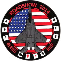 494th Expeditionary Fighter Squadron Exercise RED FLAG 2014
Darker version made after the exercise by unit. 
Keywords: PVC