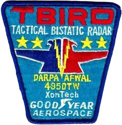 4950th Test Wing Tactical Bistatic Radar
TBIRD=Tactical BIstatic Radar Demonstration. Taiwan made.
