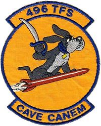 496th Tactical Fighter Squadron
Dark yellow version, replaced lighter one very early on. German made.
