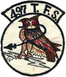 497th Tactical Fighter Squadron 
Made for the fact the unit flew more day missions as opposed to night ones. Korean made.
