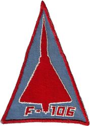 498th Fighter-Interceptor Squadron F-106
On medium blue twill.
