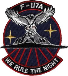 49th Fighter Wing F-117A
Heavily reproduced. The yellow stars on the repros extend out much farther.
