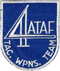 Fourth Allied Tactical Air Force Tactical Weapons Team
Year use unknown, could have been early 60s before they started using the year. German made.
