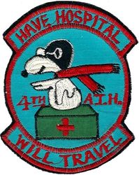 4th Tactical Hospital
Korean made while deployed to Kunsan AB, South Korea in response to USS Pueblo Crisis, 1968-1969. 
Keywords: snoopy